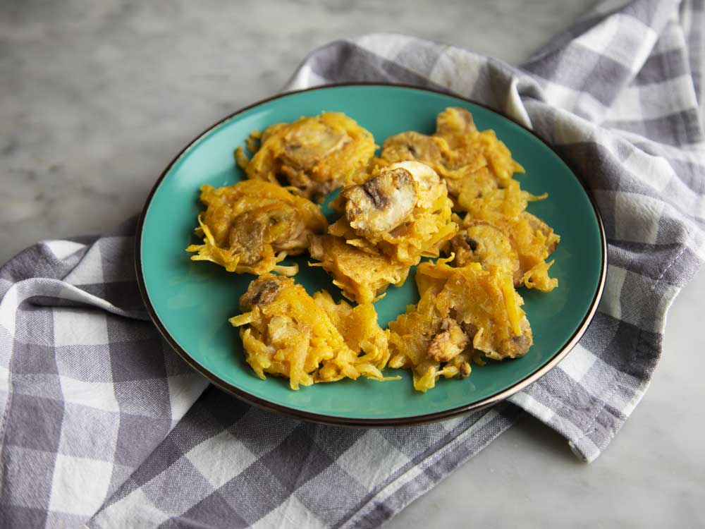 Frittelle di patate e funghi