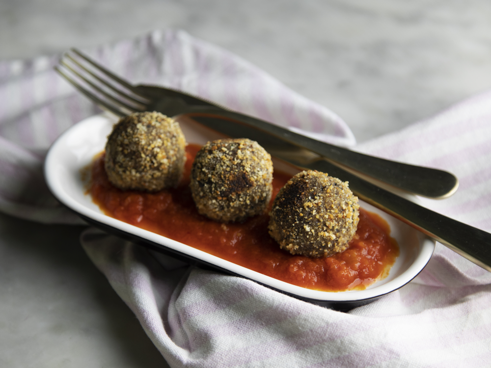 Polpette di funghi al sugo